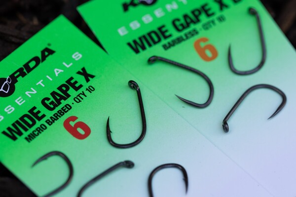Ami da Carpa Korda Essentials Wide Gape X Ardiglione (10 Pezzi)