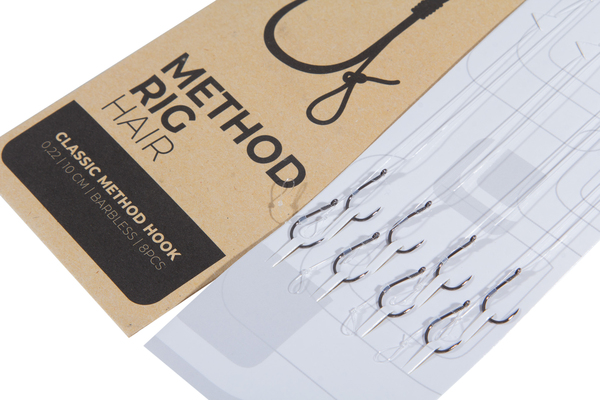 Ultimate Method Rig With Hair Barbless 10cm 0.22mm (8 pieces)