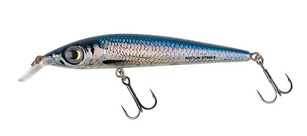 Salmo Rattlin' Sting Suspending Twitchbait 9cm (11g) - Holographic Blue 2