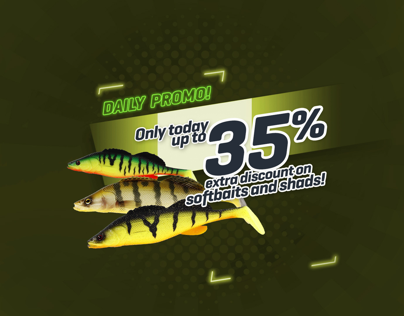 Subbanner: Tot 35% Softbaits & shads