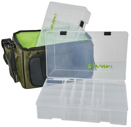 Gunki Overtake Box Bag Pike Carryall (Incl. 2 Tackle Boxes)