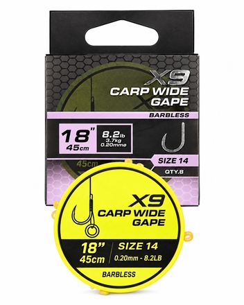 Matrix X9 Carp Wide Gape Bait Band 45cm (8pcs)