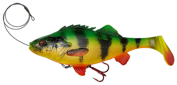 Savage Gear 4D Line Thru Perch Shad 23cm - Firetiger