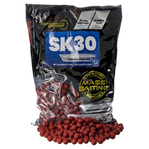 Starbaits PC SK30 Mass Baiting Boilies (3kg) - 14mm