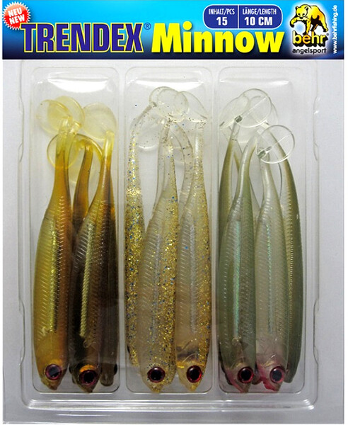 Behr Trendex Drop Shot Minnow Pack - 10 cm