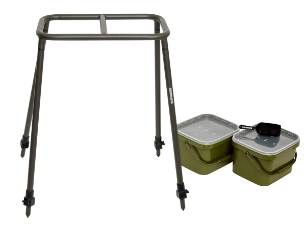 Starbaits Square Bucket Platform (Incl. 2 Emmers + Voerschep)