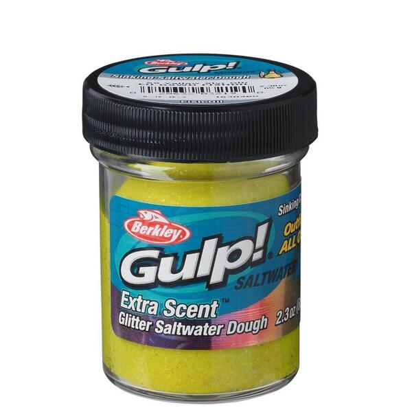 Berkley Gulp!® Dough - Fishoil Sunshine Yellow Silver Glitter