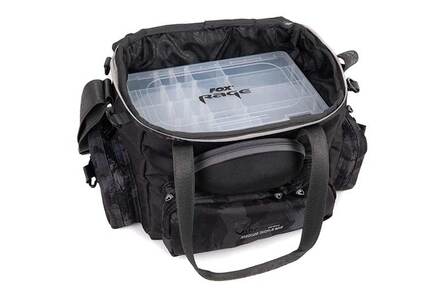 Fox Rage Camo Voyager Medium Tackle Bag (Incl. 6 Tackle Boxes)