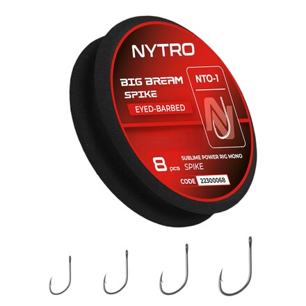 Nytro NTO1 Big Bream Bait Spike Ready Tied Rigs Coarse Rig 50cm (8 Pieces)
