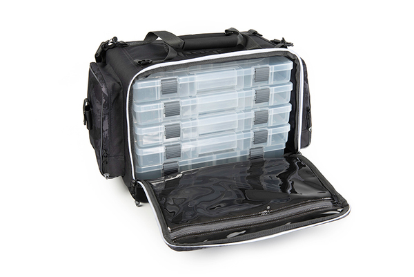 Fox Rage Voyager Camo Stacker L (Incl. 1 Large Deep, 4 Large Shallow & 2 Small Tackleboxes)