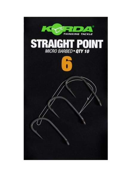 Haczyki Karpiowe Korda Straight Point Barbed (10 Sztuk)