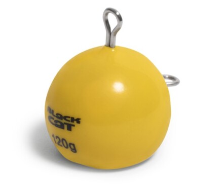 Black Cat Cat Ball Yellow Catfish Jig Head (120g)