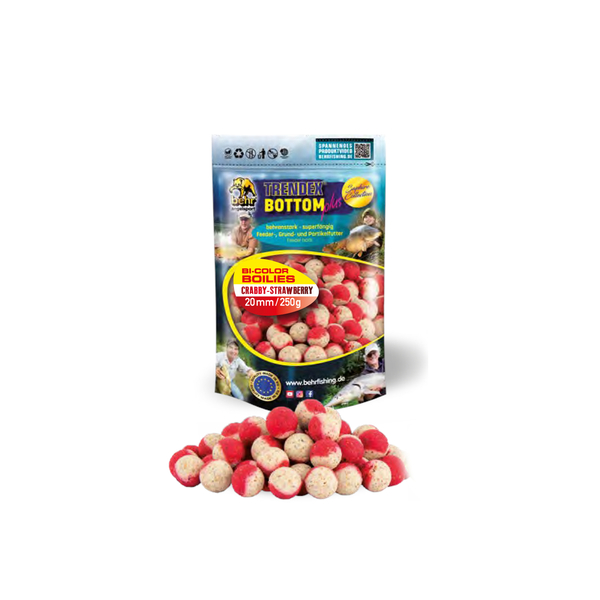 Behr Trendex Bi-Color Boilies Crabby-Strawberry (250g) - 20mm
