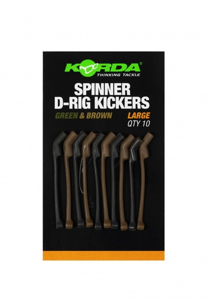 Korda Spinner D Rig Kickers Green/Brown (10 Pieces)