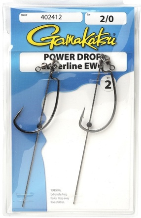 Gamakatsu Power Drop Superline EWG Anzuelo para Dropshot (2 pzas.)