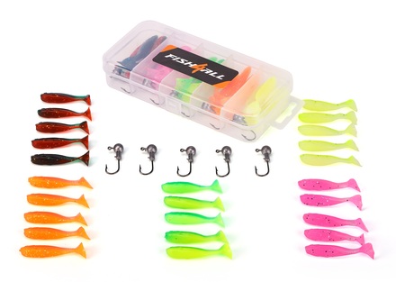 Fish4all Mini Softbait & Jighead Box (30pcs)