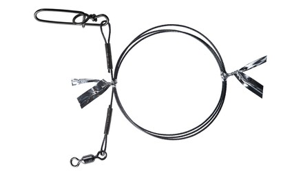 BKK 7x7 Wire Leader HD Pike Snap Roofvis Onderlijn 40cm (2 Stuks)
