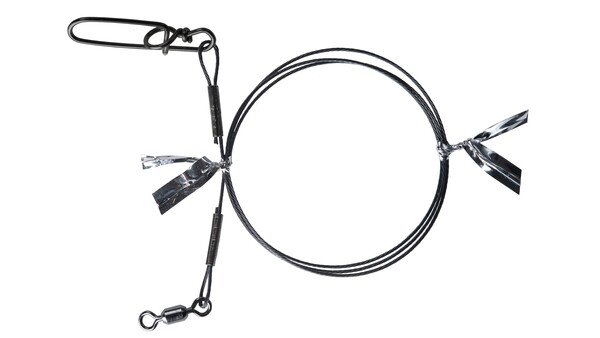 BKK 7x7 Wire Leader HD Pike Snap Roofvis Onderlijn 40cm (2 Stuks)