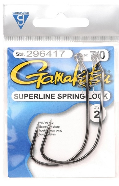 Haczyki Gamakatsu Superline Spring Lock 7/0 (2pc)
