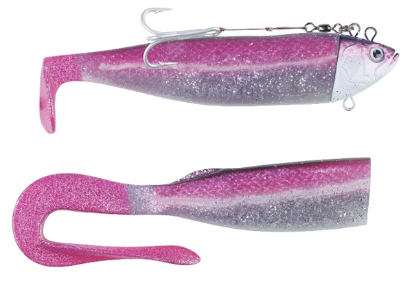 Balzer Adrenalin Arctic Shad 150g - PinkSilverGlitter/Silver Tail