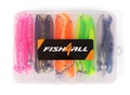 Fish4all Ribbed Softbait & Jighead Box (20pcs)
