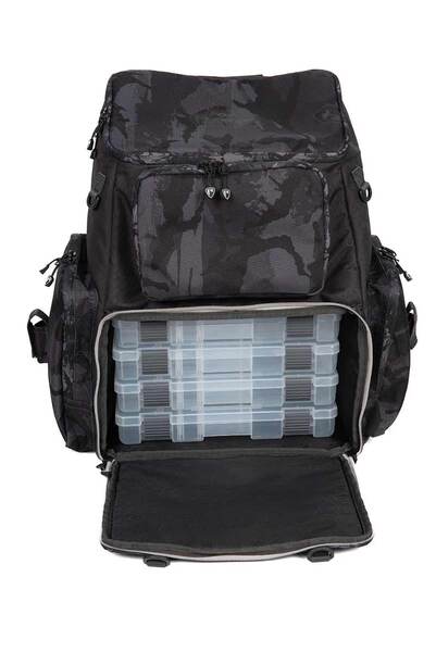 Fox Rage Camo Voyager Rucksack (Incl. 5 Tackle boxes)