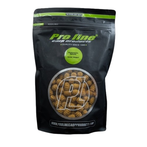 Pro Line Readymades Naturalz Boilies 1kg (Natural and Irregular Shape) - Sweet Maggot & Cream