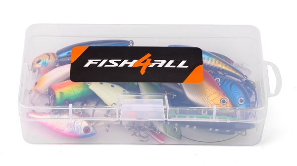 Fish4all Pike Hardlure Box + Leaders & Pliers (23pcs)