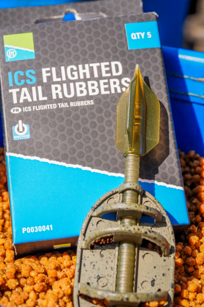 Preston ICS Flighted Tail Rubbers (5 Stuks)