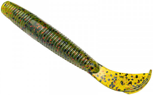 Strike King Rage Ned Cut-R Worm 7,5cm, 6 pieces! - Watermelon Red Flake