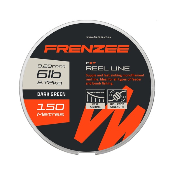 Frenzee FXT Reel Line Nylon Línea para pez Blanco (150m)