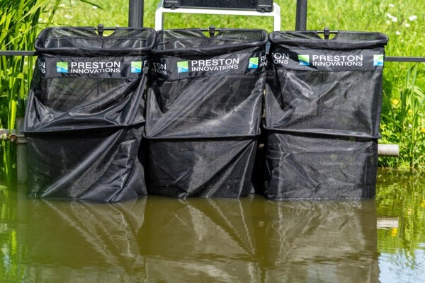 Preston Triple 2.5m Carp Keepnet Pack (3 Leefnetten!)