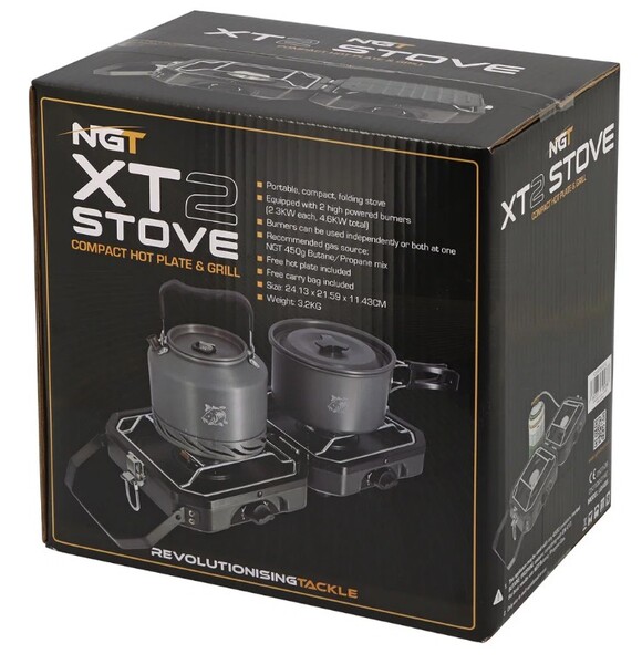 NGT XT Twin Stove System Kookstel (Incl. Bakplaat & Koffer)