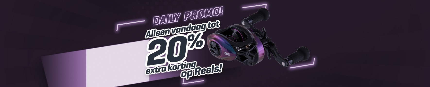 Topbanner: Tot 20% Reels