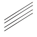 Ultimate Black Aluminium Bankstick Set (4 Stuks)