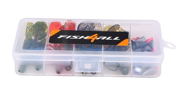 Fish4All Softbait Creature Texas/Carolina Box (50 pieces)