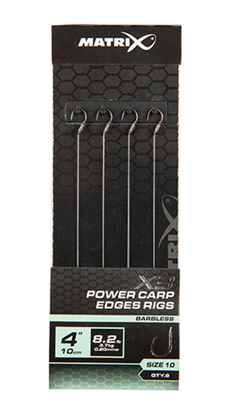 Matrix X3 Power Carp Edge Rigs 10cm (8pcs) - 0.23mm/Size 10