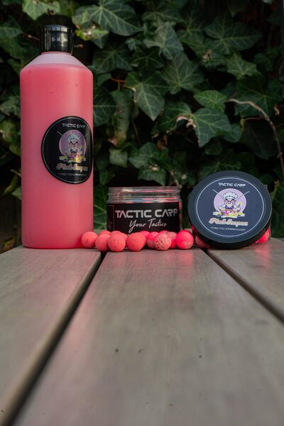 Tactic Carp Boosted Hard Hookbaits Pink Scopex 12/15mm
