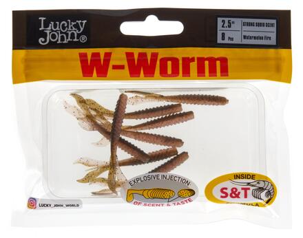 Lucky John W-Worm 6.4cm (8 Stuks) T71