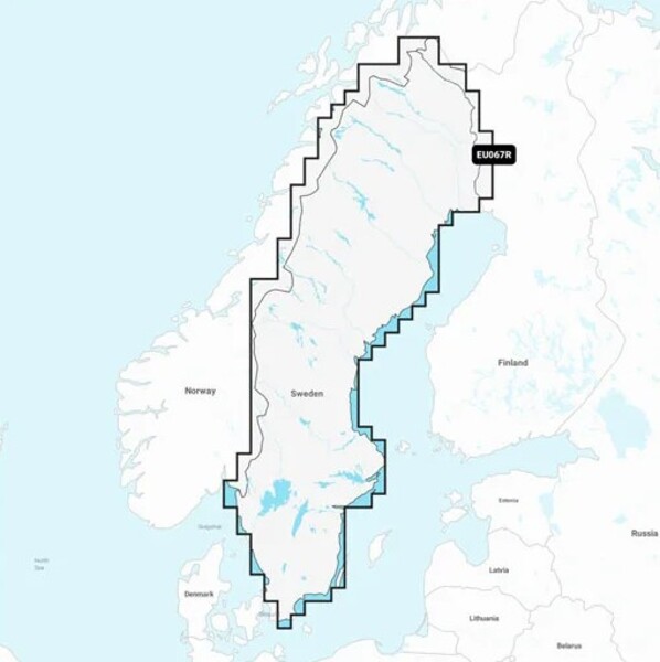 Garmin Schweden & Seen und Flüsse (Wasserkarten für Binnengewässer)