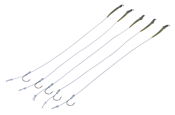 Fish4All Ready Hair Rigs Barbless 25cm (25lb) (5 Pieces)
