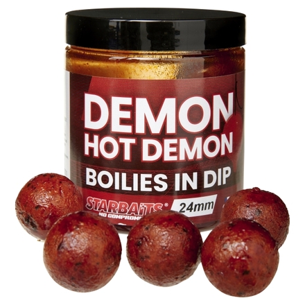 Starbaits PC Hot Demon Boilies impregnados en Dip (150 g)