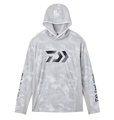 Daiwa Boat Shirt DE-3726E UV Hoodie White Haze Camo