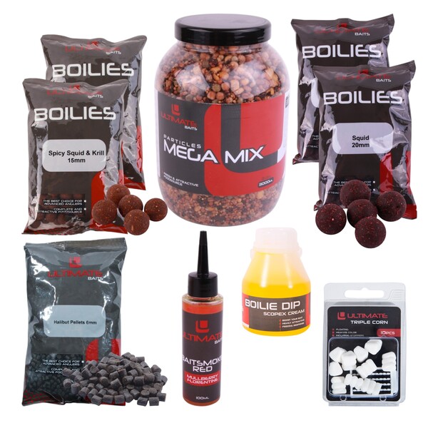 Ultimate Baits Carp Particles/Boilies Weekend Pack