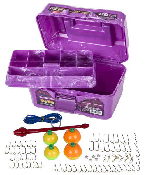 Flambeau Big Mouth Tackle Box Kit - Purple Swirl