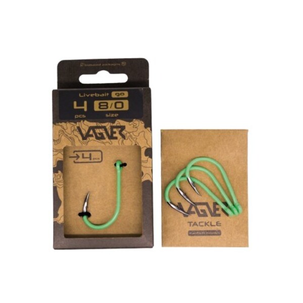 Vagner Meerval Haak Live Bait Long Shank Go (4 Stuks)