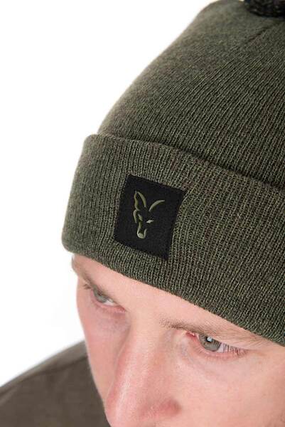Fox Collection Bobble Hat Green/Black