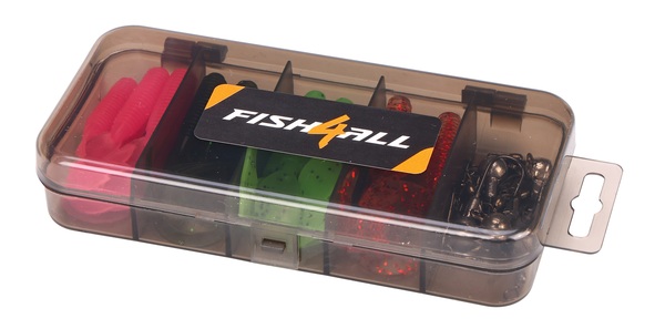 Fish4All Softbait Twister Kit 1 5.5cm (36 Stuks)