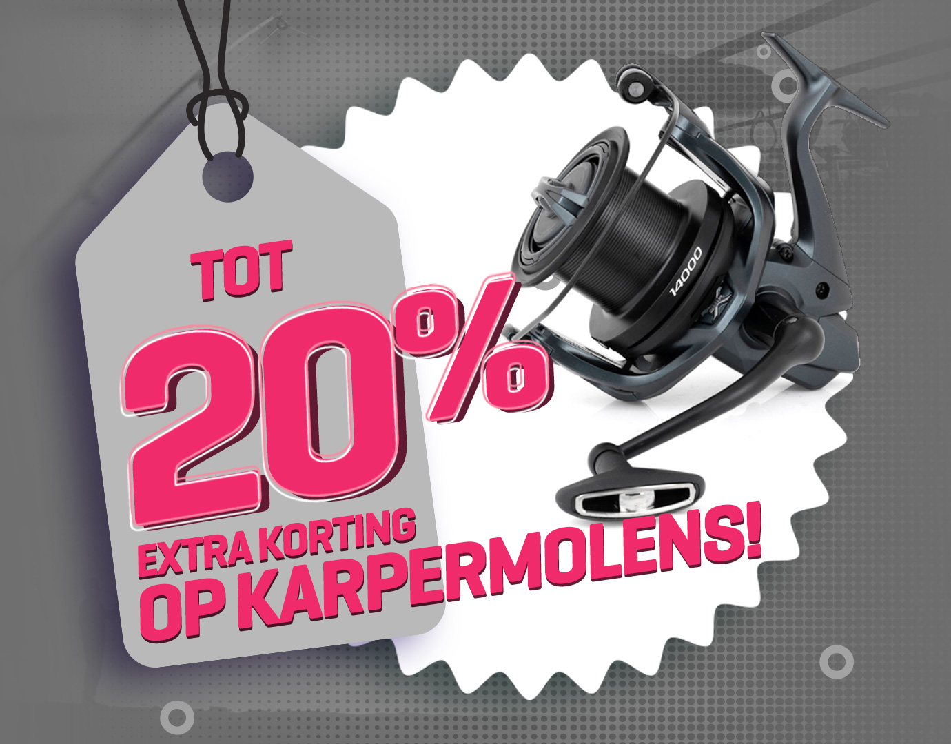 Subbanner: Tot 20% Karpermolens (actieperioden 2025)