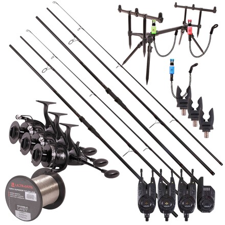 Ultimate Adventure Carp Triple Rod Set